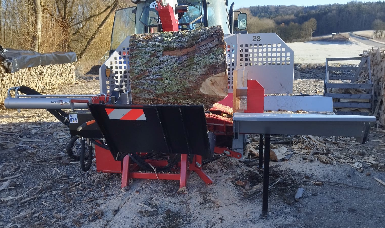 Ordentlich gestapeltes Brennholz